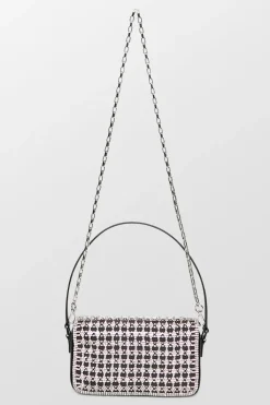 Crystal Bow Baguette Bag