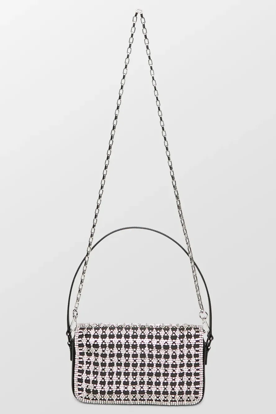 Crystal Bow Baguette Bag