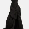 Crystal Bow Evening Gown