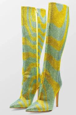 Crystal Embellished Boots