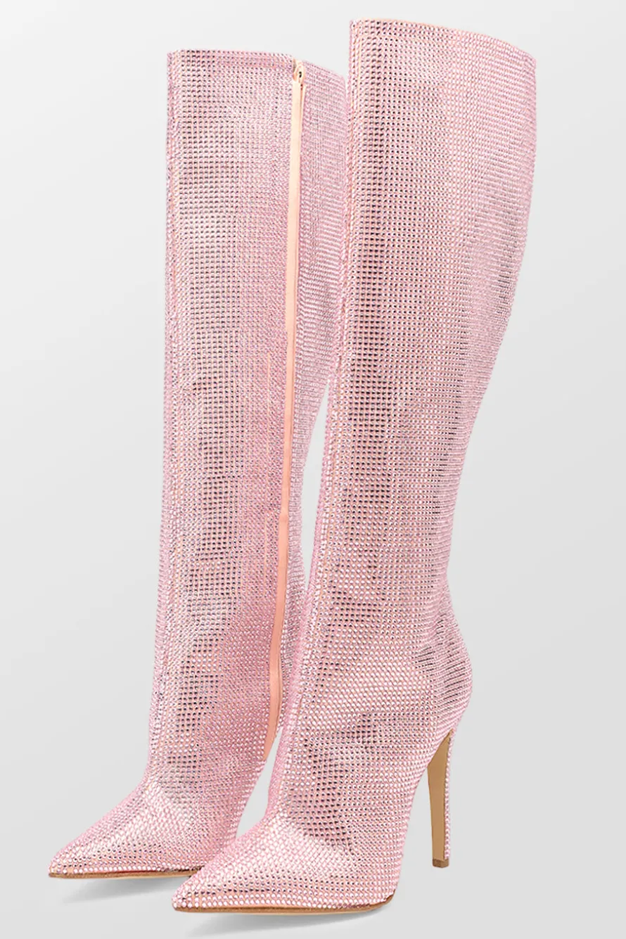 Crystal Embellished Boots