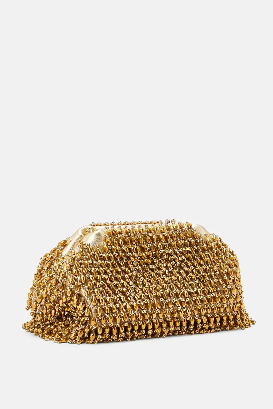 Crystal Embroidery Clutch Bag