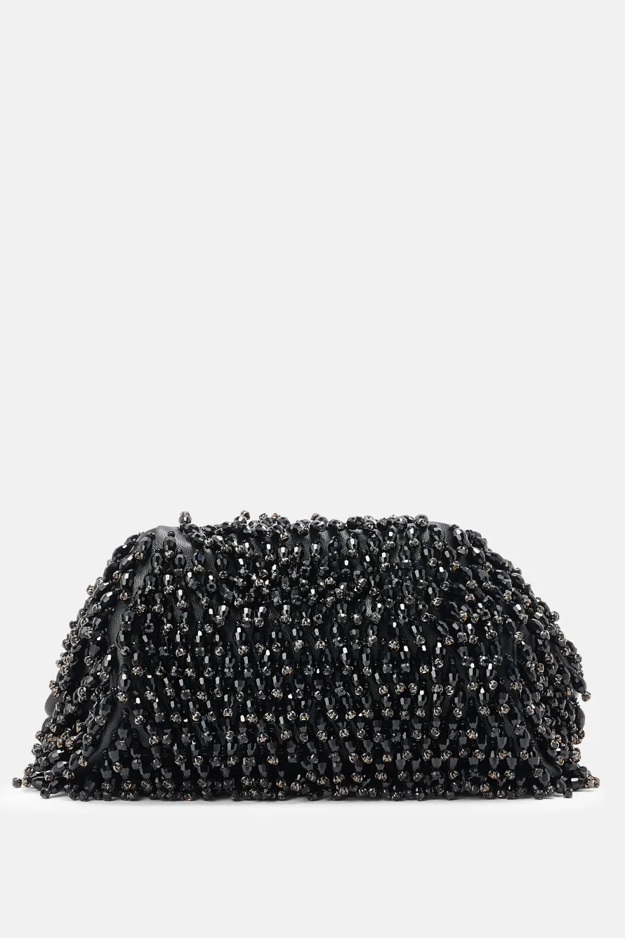 Crystal Embroidery Clutch Bag