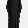 Crystals Studded Kaftan in Black