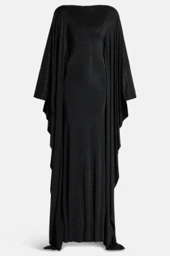 Crystals Studded Kaftan in Black