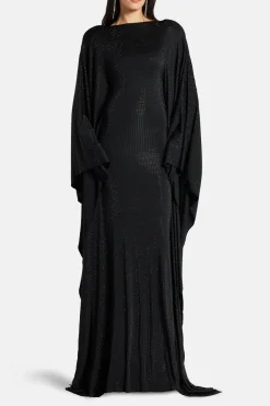Crystals Studded Kaftan in Black