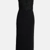 Daisy Knit Sleeveless Maxi Dress in Black