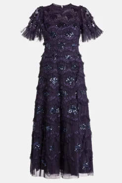 Daisy Wave Sequin Evening Dress