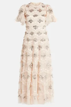 Daisy Wave Sequin Evening Dress