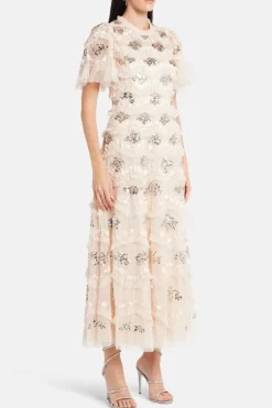 Daisy Wave Sequin Evening Dress