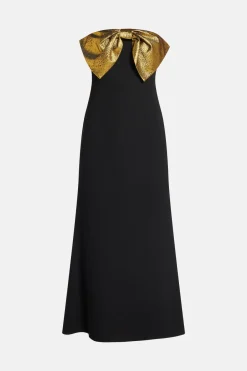 Dali Crepe Bow Evening Dress