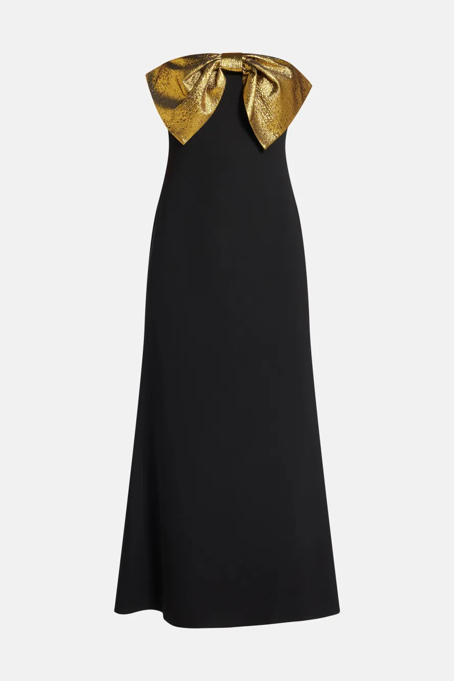 Dali Crepe Bow Evening Dress