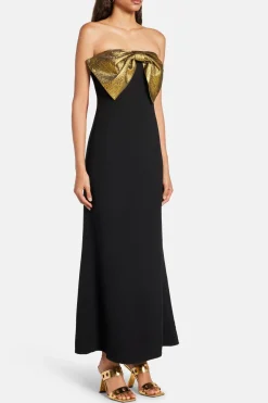 Dali Crepe Bow Evening Dress