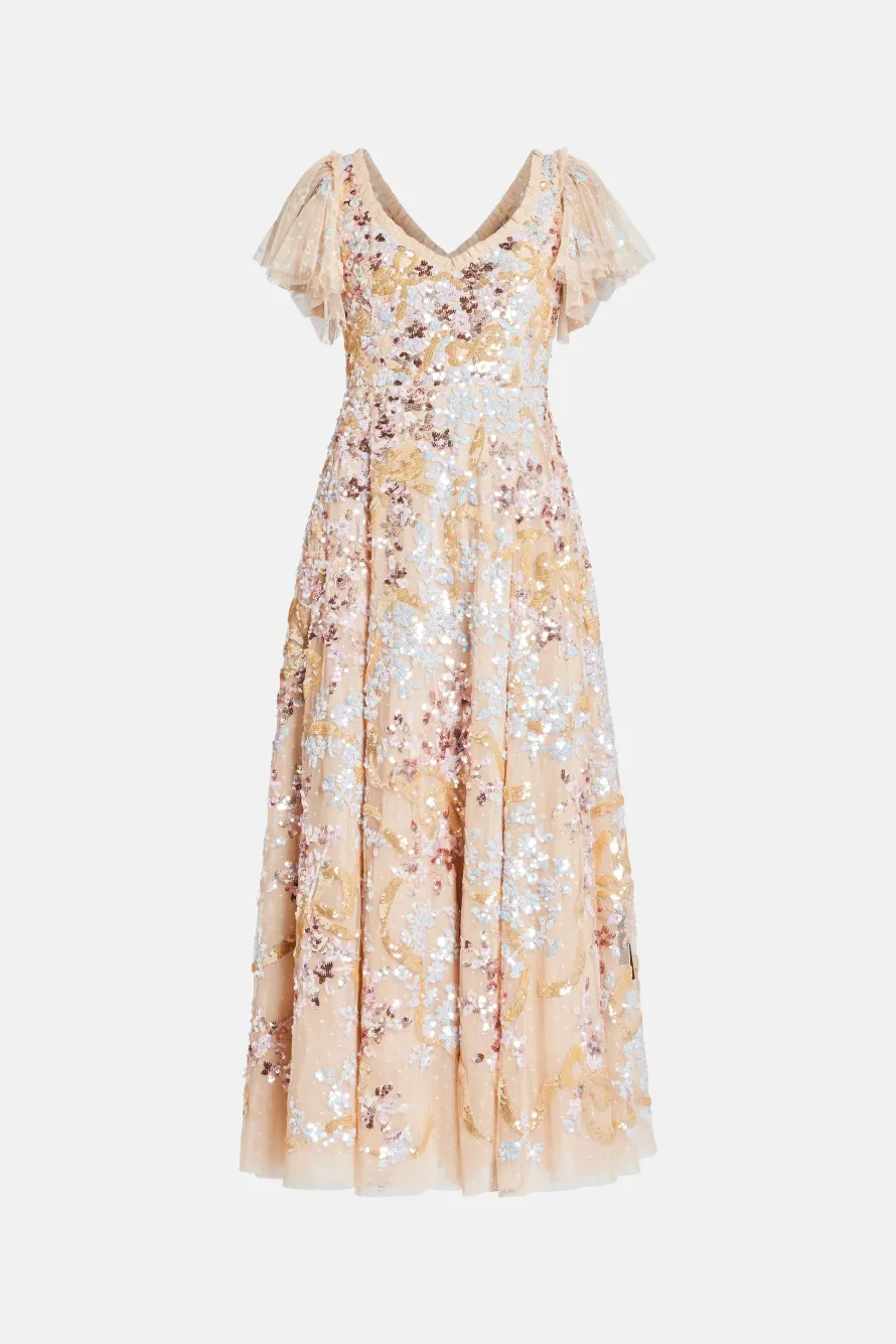 Dancing Ribbon Maxi Dress