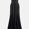 Dash Embellished Evening Gown