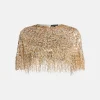 Dazzle Dream Embellished Evening Cape