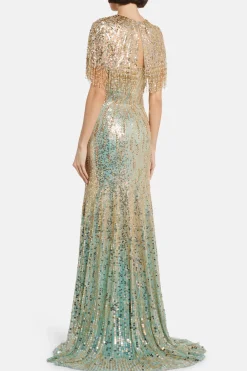 Dazzle Dream Embellished Evening Cape