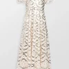 Deco Dot Gloss Maxi Dress