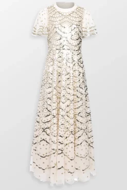 Deco Dot Gloss Maxi Dress