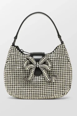 Diamante Crescent Bow Bag