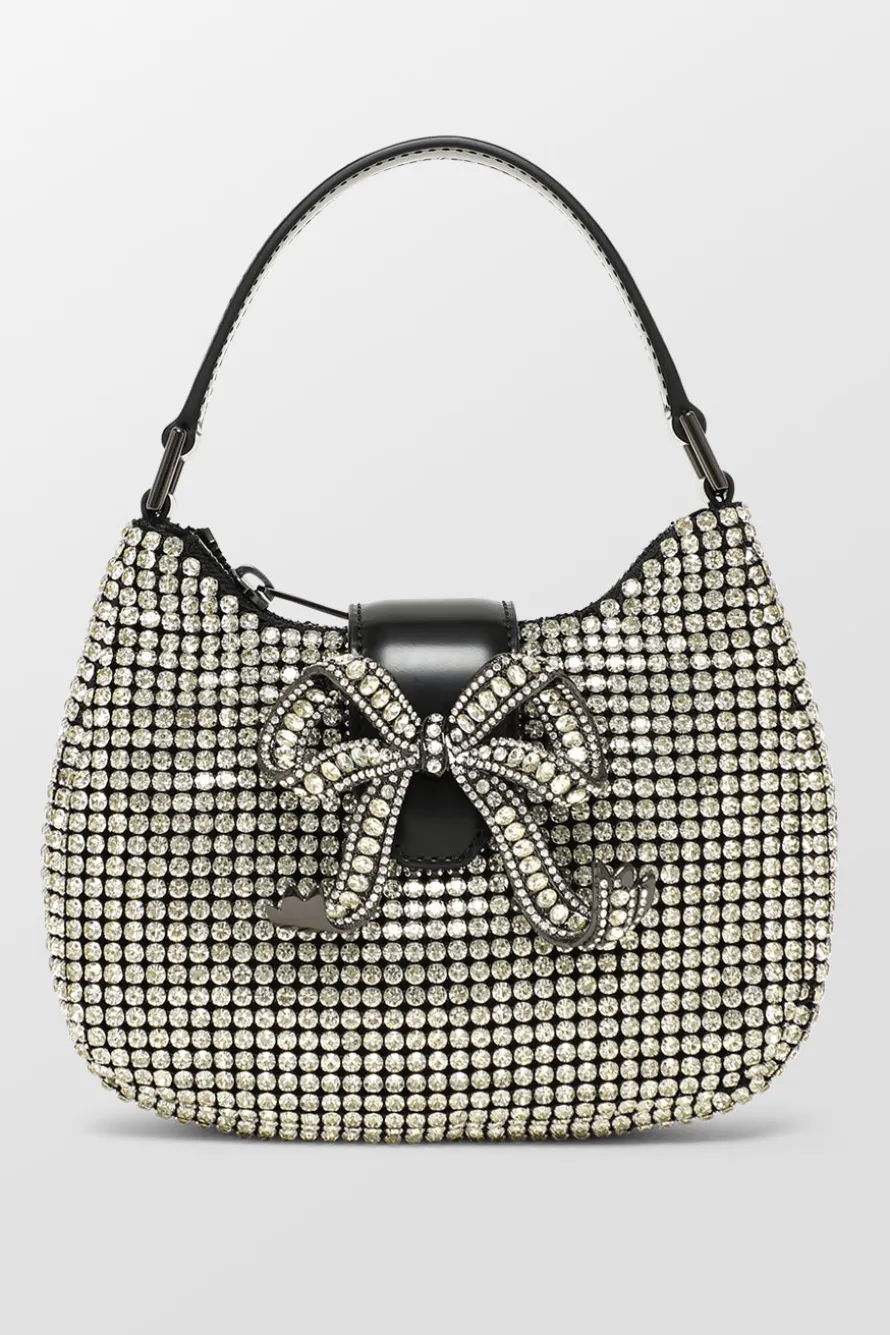 Diamante Crescent Bow Bag