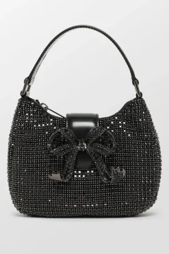 Diamante Crescent Bow Bag