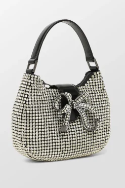 Diamante Crescent Bow Bag