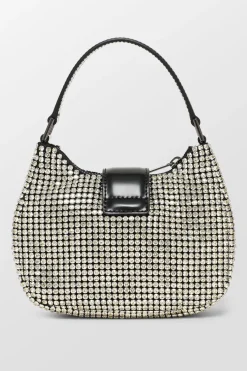 Diamante Crescent Bow Bag