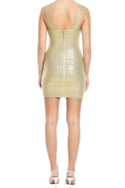 Disco Knit Bustier Mini Dress