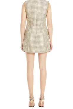 Embellished Boucle Mini Dress