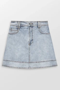 Embrace Two Tone Denim Mini Skirt