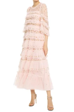 Emily Lace Sequin Evening Dress