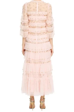 Emily Lace Sequin Evening Dress