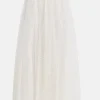 Etoile Cascade Flocked Tulle Wilona Maxi Skirt in Cream