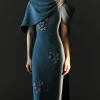 Evening Dress With Brooch Detail