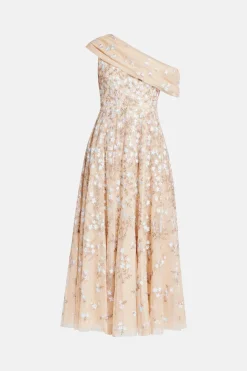 Everett Bloom One Shoulder Maxi Dress
