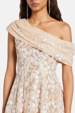 Everett Bloom One Shoulder Maxi Dress