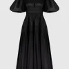 Fallingwater Ruched Midi Dress