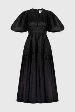 Fallingwater Ruched Midi Dress