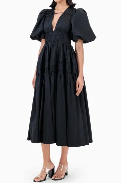 Fallingwater Ruched Midi Dress
