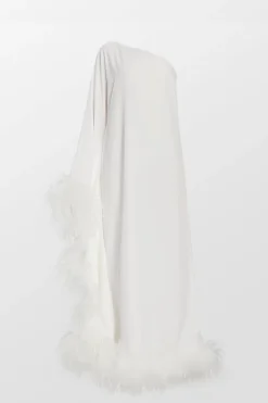 Feathered Balear Maxi Dress