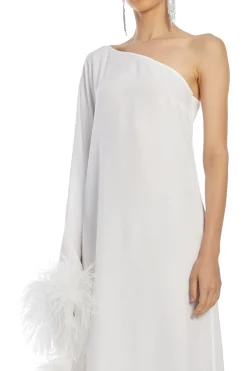 Feathered Balear Maxi Dress