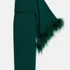 Feathered Eternity One Shoulder Maxi Dress