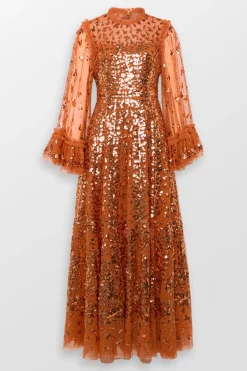 Fern Sequin Evening Dress