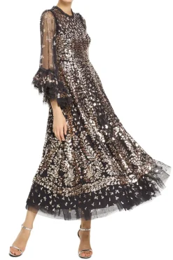 Fern Sequin Evening Dress