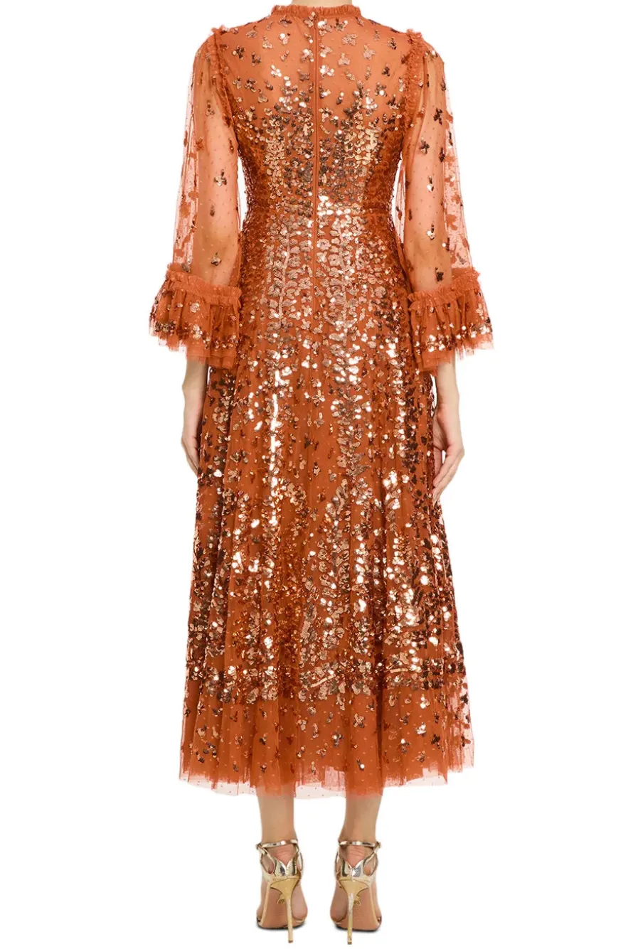 Fern Sequin Evening Dress