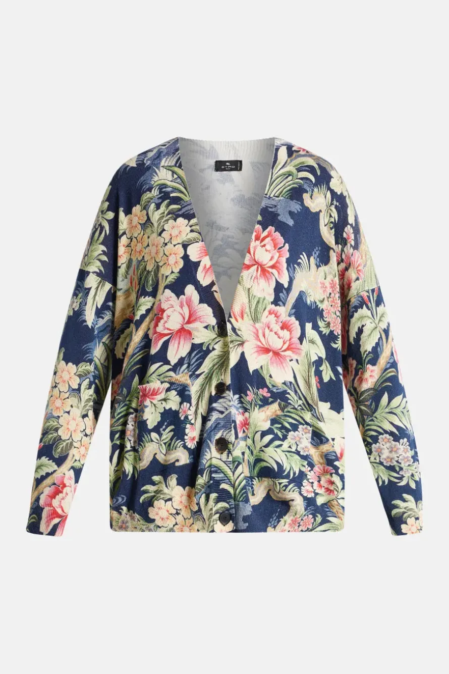 Floral Knit Cardigan