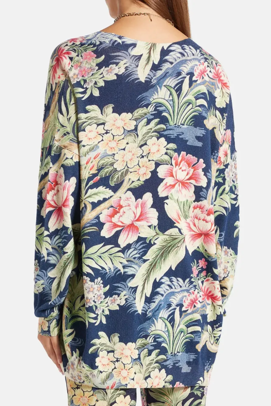Floral Knit Cardigan