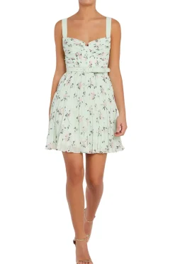 FLORAL PRINT MINI DRESS