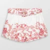 Floral Shorts With Buckle Belt